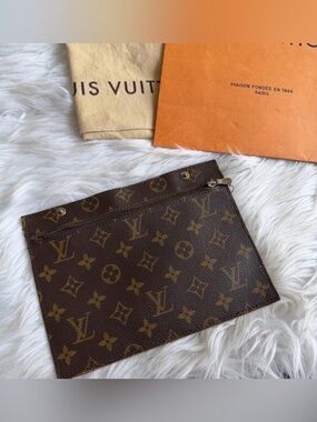 Louis Vuitton Monogram Randonnee Flat Pouch Clutch